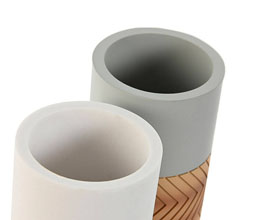 17.7308.0275: Ποτήρι για οδοντόβουρτσες, γκρι ρητίνη
