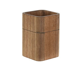 17.7308.0281 - Ποτήρι για οδοντόβουρτσες ξύλο ακακία

