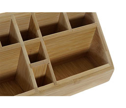 17.7308.0282: Βάση οργάνωσης 10 θέσεων, ξύλο bamboo