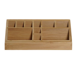 17.7308.0282: Βάση οργάνωσης 10 θέσεων, ξύλο bamboo