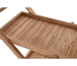 21.7308.0011: Τρόλευ βοηθητικό σερβιρίσματος, in-out, ξύλο teak