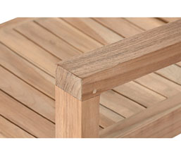 21.7308.0012: Πολυθρόνα ξύλο teak στοιβαζόμενη