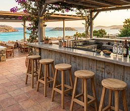 21.7313.0090: Bar stool ξύλο Recycled Teak, (κάθισμα Δ.35)