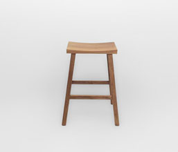 21.7339.0238: Bar stool ξύλο teak (ύψος καθίσματος 74εκ.) Μόνο 1 τεμάχιο