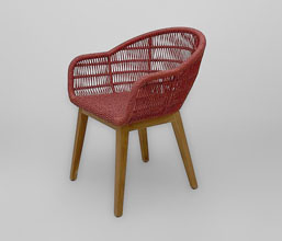 21.7339.0303 - Πολυθρόνα ξύλο teak με αλουμίνιο και twisted wicker, χρώμα κόκκινο

Quantity: 1, Price: 135.00&euro;+VAT