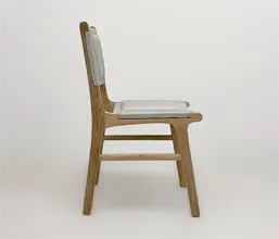 21.7339.0412: καρέκλα Syros ξύλο teak με ύφασμα olefin sunproof, αδιάβροχο και εσωτερικό γέμισμα quick foam (ύψος καθίσματος 47εκ.)