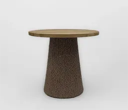 21.7339.0522: Δ.43, 63Υ Βάση τραπεζιού πλεκτή με twisted wicker χρώμα καφέ