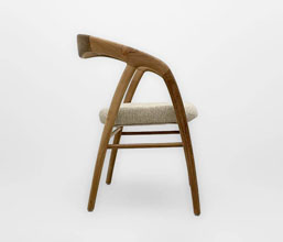 21.7339.0523: Πολυθρόνα  ξύλο Teak, ύφασμα olefin (ύψος καθίσματος 46εκ)