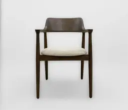 21.7339.0556: Πολυθρόνα Cresto ξύλο Teak χρώμα marron, κάθισμα ύφασμα olefin (ύψος καθίσματος 46εκ.)