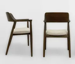 21.7339.0556: Πολυθρόνα Cresto ξύλο Teak χρώμα marron, κάθισμα ύφασμα olefin (ύψος καθίσματος 46εκ.)