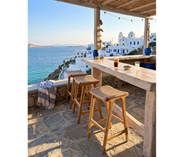 21.7339.0558: Bar stool ξύλο teak, κάθισμα Twisted Wicker χρώμα natural