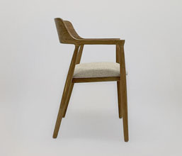 21.7339.0607: Πολυθρόνα Cresto ξύλο teak, κάθισμα ύφασμα αδιάβροχο κατάλληλο για εξωτερικό χώρο, χρώμα μπεζ (ύψος καθίσματος 46εκ.)