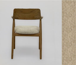 21.7339.0607: Πολυθρόνα Cresto ξύλο teak, κάθισμα ύφασμα αδιάβροχο κατάλληλο για εξωτερικό χώρο, χρώμα μπεζ (ύψος καθίσματος 46εκ.)