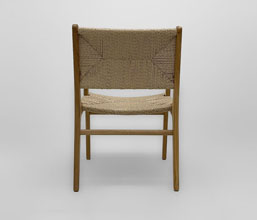 21.7339.0613: Πολυθρόνα ξύλο teak με twisted wicker χρώμα φυσικό. Πλάτη πλέξη αμφίπλευρη - διπλής όψης (ύψος καθίσματος 47εκ.)