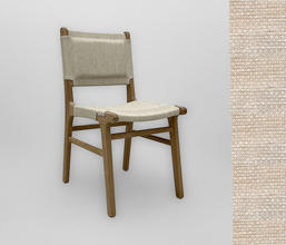 21.7339.0624 - Καρέκλα Syros indoor- outdoor, ξύλο teak με ύφασμα αδιάβροχο κατάλληλο για εξωτερικό χώρο, χρώμα μπεζ. Εσωτερικό πλάτης και καθίσματος με Quick Dry Foam (ύψος καθίσματος 47εκ.)
