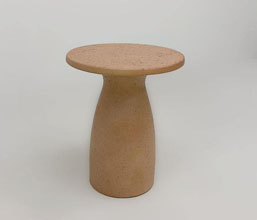 21.7378.0011: side table in-out, fiber cement , lava stone finish