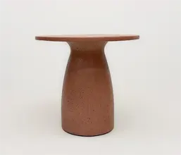 21.7378.0039: τραπέζι  in-out,  fiber - cement, lava finish χρώμα terracotta αδιάβροχο 