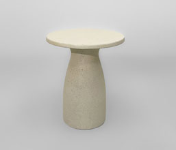 21.7378.0089 - side table in-out, fiber cement , lava stone finish, αδιάβροχο 
