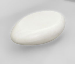 21.7378.0098: Coffee table indoor -outdoor, Fiber Cement, χρώμα off white, smooth matt finishing 