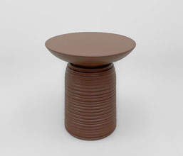 21.7378.0107: Side table fiber cement, matt finish