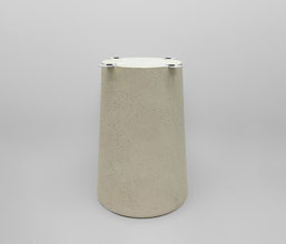 21.7378.0122: Bάση τραπεζιού Fiber Cement χρώμα μπεζ Lava finish, (Διάμετρος βάσης 40-50εκ.)