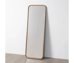 22.7234.0109 - καθρέπτης φυσικό ξύλο (πάχος 2,5εκ)

