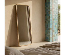 22.7234.0109: καθρέπτης φυσικό ξύλο (πάχος 2,5εκ)