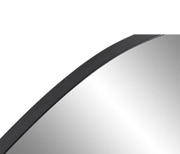 22.7308.0173: καθρέπτης μέταλλο μαύρος (πάχος 1,5εκ)