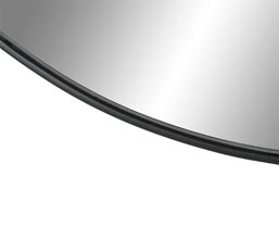 22.7308.0173: καθρέπτης μέταλλο μαύρος (πάχος 1,5εκ)