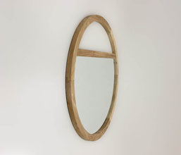 22.7339.0030: καθρέπτης ξύλο teak natural