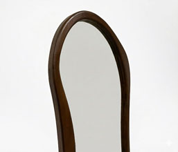 22.7339.0032: καθρέπτης ξύλο Teak, καφέ