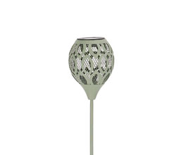 31.7009.0082: Ηλιακό φαναράκι εδάφους - κήπου μέταλλο, λειτουργεί με solar panel