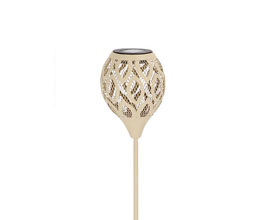 31.7009.0083: Ηλιακό φαναράκι εδάφους - κήπου μέταλλο, λειτουργεί με solar panel