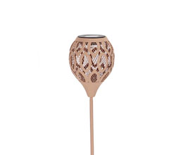 31.7009.0084: Ηλιακό φαναράκι εδάφους - κήπου μέταλλο, λειτουργεί με solar panel