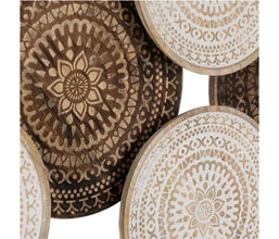 32.7234.0305: διακοσμητικό τοίχου ξύλο mango white naturale (πάχος 3εκ.)