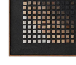 32.7278.0002: Πίνακας mosaic pattern, ανακυκλωμένο ξύλο πεύκου με κορνίζα