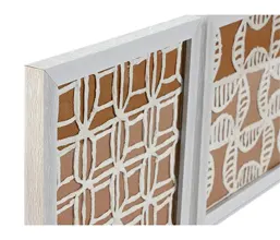 32.7308.0708: σετ 4 πίνακες με κορνίζα, papier-mache και τζάμι