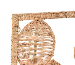 32.7308.1069: Διακοσμητικό τοίχου rattan - μέταλλο, natural
