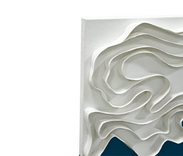 32.7308.1092: πίνακας καμβάς 3d ανάγλυφος με papier mache