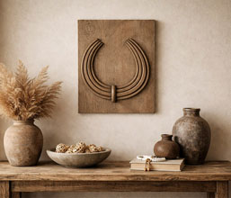 32.7308.1100: διακοσμητικό τοίχου, ανακυκλωμένο ξύλο mango