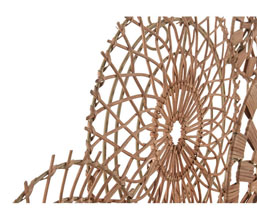 32.7308.1106: διακοσμητικό τοίχου rattan - μέταλλο