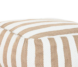 36.7308.0419: Πουφ jute - βαμβάκι