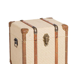 50.7009.0491: Μπαούλο ξύλο - συνθετικό δέρμα