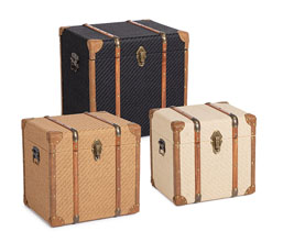 50.7009.0491: Μπαούλο ξύλο - συνθετικό δέρμα