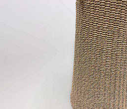 51.0000.0479: τραπέζι in-out βάση πλεκτή twisted wicker , χρώμα φυσικό, καπάκι ξύλο recycled teak ( πάχος 3εκ.) Δ.70, Δ.80, Δ.100, 70x70, 80x80, 90x90, Yψος 66εκ.