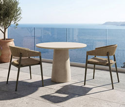 51.0000.0489: Δ.70/80/90/100 Τραπέζι in-out, fiber cement, καπάκι πάχος 3εκ. 