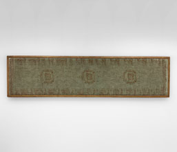 51.0000.0581 - κεφαλάρι διπλό  κρεμαστό με επένδυση κιλίμι και  περιμετρικό ξύλινο πηχάκι 
