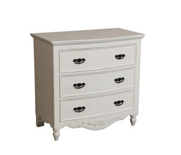 3 drawer curved chest